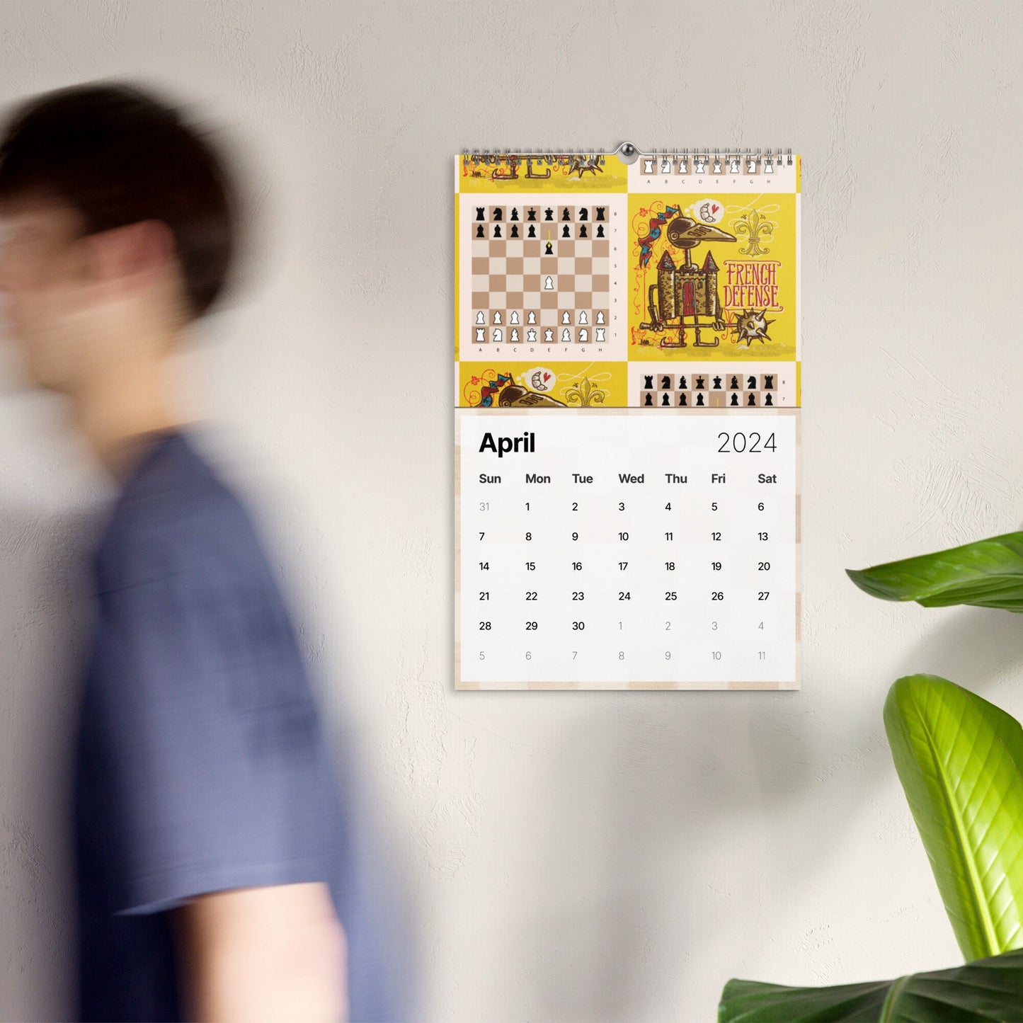 Chess Openings Illustrated Wall calendar (2024)