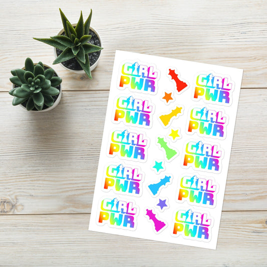 Girl Power Chess Stickers, Two Fun & Inspiring Designs