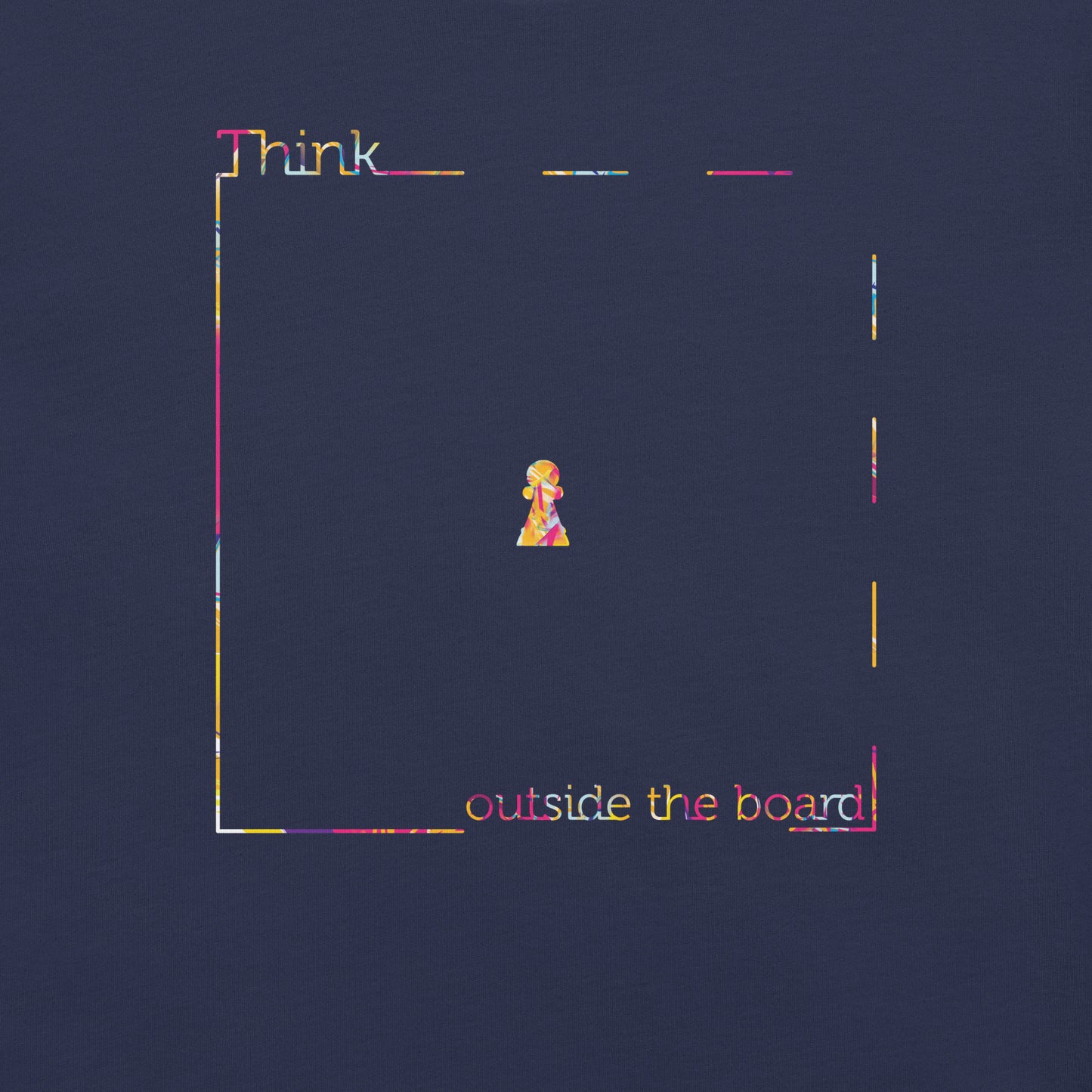 Think Outside the Board Tee Shirt, Strategic Chess Adult T Shirt, Pawn Chess Board Teens Shirt, Clever Tactics Game tShirt